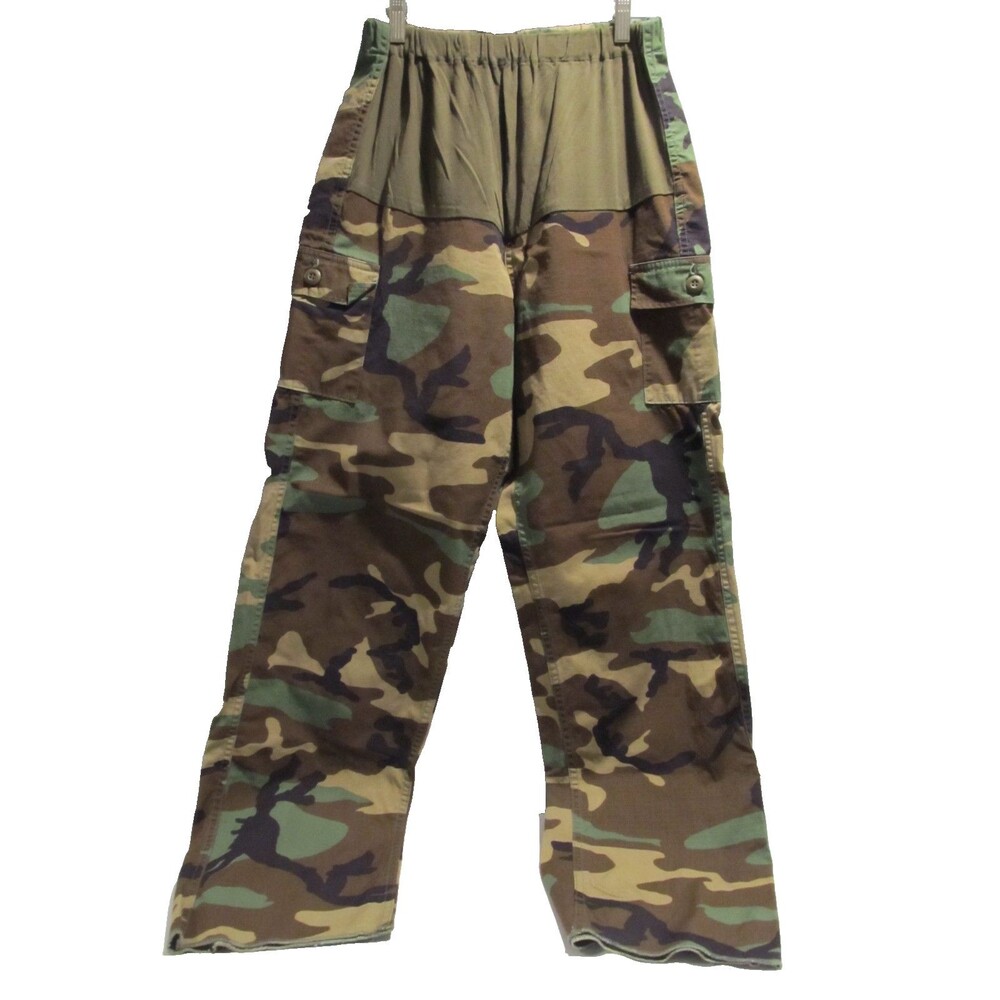 Maternity Pants Army Wife Woodland CamoPants Female Trousers Cargo Pockets